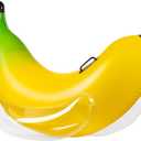Vaygway Ride-on Inflatable Banana Pool Float- 1-2 Person Yellow Swimming Pool Fun Banana Float- Pool and Beach Activities- Party Decoration