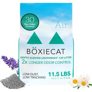 Boxie Gently Scented Cat Litter, Lightweight 30-Day Odor Control, Clumping, 11.5lb