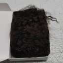 Kinky Straight Drawstring Ponytail Extension for Black Women 16inch Medium Brown Wavy Yaki Straight Ponytail Synthetic Fake Pony Tail for Daily Use(4#)