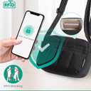 BAGSMART Cross Body Purse, Mini Crossbody Bags for Women Travel Purse, Puffy Shoulder Handbag Wallet with RFID Blocking Slots, Black-small