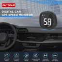 AUTOAND Car GPS Speedometer with Digital HUD Display, Off-Road Real Time Speed Monitor with Overspeed and Fatigue Driving Reminders for All Vehicles, Ships, Aircraft