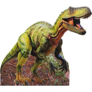 4 ft Life Size T-rex Jurassic Dinosaur Cardboard Standup Cutout Dinosaur Theme Party Decorations Backdrop Photo Props Cardboard Stand Up for Animal Jurassic Theme Party Supplies