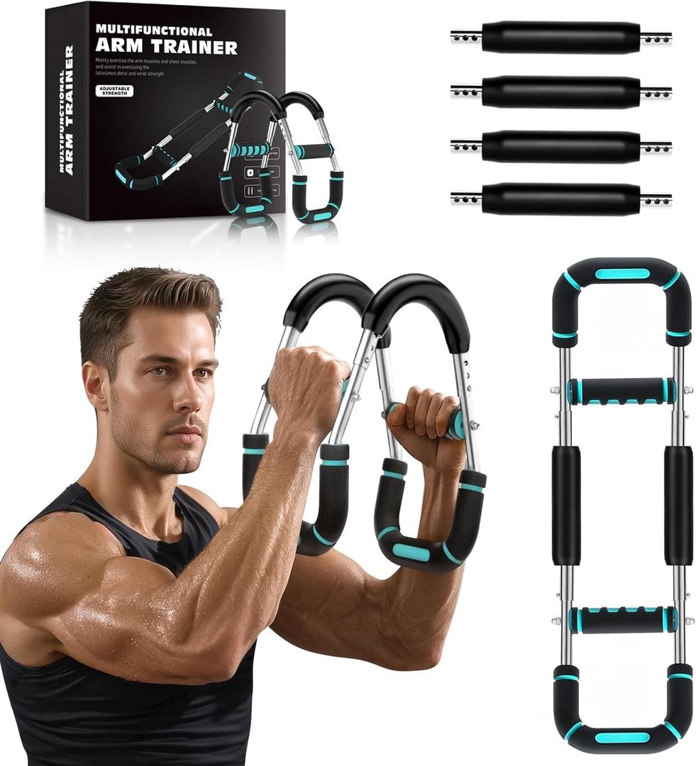 2025 Pro Twister Arm Trainer, Adjustable Power Twister Bar, Chest Shoulder Arm Workout Equipment, Portable Detachable Upper Body Fitness Machine for Home & Gym