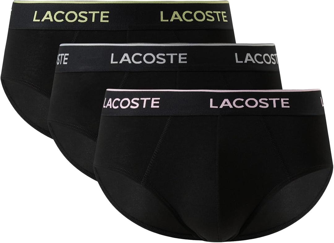 Lacoste Men's Cotton Stretch Essentials Briefs Medium