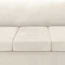 H.VERSAILTEX Sofa Cover 4 Piece T Cushion Sofa Slipcovers Couch Cover Furniture Protector Stretch T Cushion Sofa Covers for 3 Cushion Couch with 3 Individual T Cushion Covers, Ivory