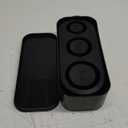 Ice Cube Tray for Tumbler Cup 30Oz-40Oz, 3 Pcs Silicone Cylinder Ice Mold with Lid and Bin for Freezer, Easy Fill and Release Ice Maker for Whiskey, Cocktail BPA-Free (Black)