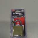 Master Lock 875D Heavy Duty Outdoor Combination Lock 2, Brass Finish