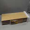 BAYKA Floating Shelves for Wall, Wall Mounted Rustic Wood Shelves for Bathroom, Bedroom, Living Room, Kitchen, Small Hanging Shelf for Books/ Storage/ Room Decor (Light Oak-Toned, Set of 3, 15.7in)