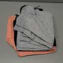 3 Pack Girls' Sweatpants Straight Wide Leg Kids Drawstring Casual Joggers Teen Loose Athletic Pants with Pockets (9-10 Years, Orange, Light Heather Gray, Black)