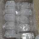 100 Pack Heart Shaped Dessert Cups,2.7 oz Plastic Mini Dessert Cup with Spoon,Disposable Plastic Parfait Cups for Party, Buffet, Valentine's Day, Wedding