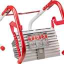 Kidde Fire Escape Ladder, 2-Story Rope Ladder, Extends to 13-Feet, Anti-Slip Rungs