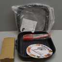 Kordisen Nonstick Grilling Pan with Lid for Stove Tops, 11 Inch Square Grill Pan for Indoor Cooking, Granite Coating Grill Skillet with Pour Spouts, Versatile Griddle, Induction Steak Pan, PFOA Free (Black)