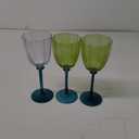 DI CORE 10.1 OZ Liquor Glass Green, 3 Packs (1 Clear, 2 Teal & Green)