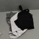 Evercute Zip Front Post-Surgery Bra Women's Wireless Sports Bras Padded Strappy Medium Support Yoga Exercise Athletic Bras (3X-Large, Black White Gray 3 Pack)