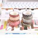 YUBX Basic Washi Tape Set 30 Rolls Plants Patterns Decorative Skinny Slim Masking Tapes for Arts, DIY Crafts, Journals, Planners, Scrapbook, Wrapping (Tropical Wetlands)