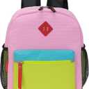 Little Kids Backpack for Boys or Girls, Toddler School Bag Fits 3 to 6 years old, Pink Yellow, 12 Inch