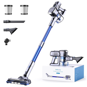 Lubluelu Cordless Stick Vacuum Cleaner, Lightweight 235W Brushless Motor, Rechargeable Battery, Self-Standing Design, Handheld for Carpet, Hard Floor, and Pet Hair