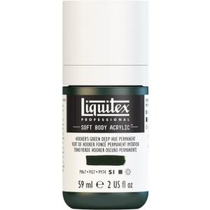 Liquitex Professional Soft Body Acrylic Paint, 59ml (2-oz) Bottle, Hooker's Green Deep Hue Permanent