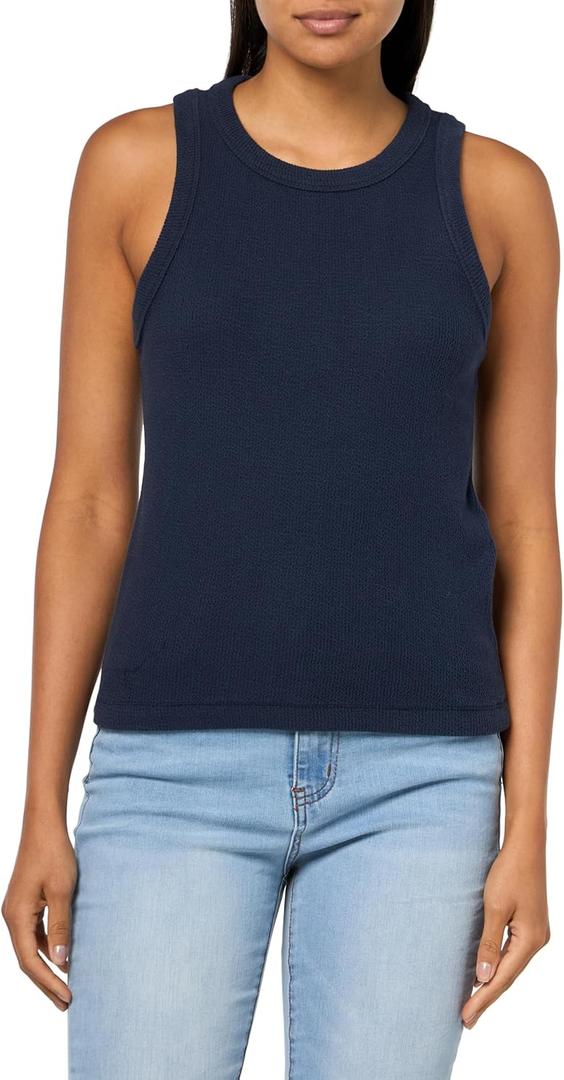 Dockers Women's Rib Tank Slim Fit with Loft Knit, Navy Blazer, X-Large 