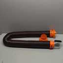 Camco RhinoFLEX 15-Ft Camper/RV Sewer Hose Kit - Features Clear Elbow Fitting w/Removable 4-in-1 Adapter - Connects to 3 Slip or 3/3.5/4 NPT Threaded Sewer Connection (39761)