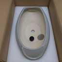 Bonsai Pots 18 Inch - Ceramic Succulent Pots with Drainage Hole Decorative Plant Pot Indoor Large Outdoor Planter Modern Flower Pot for Home Garden Room Decor Gray