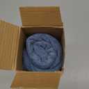 Woaboy Set of 2 Textured Throw Pillow Covers Decorative Soft Accent Square Chenille Pillowcases Neutral Farmhouse Cushions Modern Home Decor for Couch Sofa Bedroom Living Room 18x18 Inch,Blue Gray