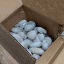 YISZM 40lbs Large River Rocks for Landscaping, 3-4" White Pebbles for Garden Design, Hand-Picked Smooth Stones for Fish Tank, Flower Pots, Indoor Water Fountains, Pathways, Backyard