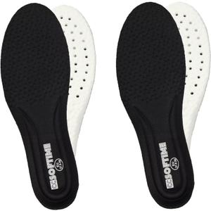 CCSOFTIME 2 Pairs 4D Cloud Insoles - Memory Foam Inserts Super Soft Ultra Comfort Shoe Insole, Shock Absorption for Feet Relief Sole Inserts for Men and Women Black US 10-10.5