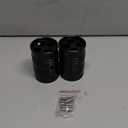 1 Pair Aluminum Round Pedal Extensions for Go-Kart & Kart Racer Essential Parts Accessories (Black)