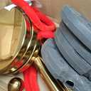 4 Pack Gold Stanchions and Velvet Ropes Set, Stainless Steel Crowd Control Barriers, 3Pcs Red Carpet Ropes and Poles for Party Supplies,Photobooth Accessories, Prom,Birthday,Business,Wedding, Museums