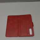 SUANPOT for Samsung Galaxy S21 6.2"(Non S21+) with RFID Blocking Leather Wallet case Credit Card Holder,Flip Folio Book Phone case Shockproof Cover Women Men for Samsung S21 case Wallet Red