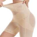 Dulchany Shapewear Tummy Control for Women Body Shaper Shorts High Waisted Butt Lifting Panties Thigh Slimmer Girdle Underwear Beige XXL, Beige