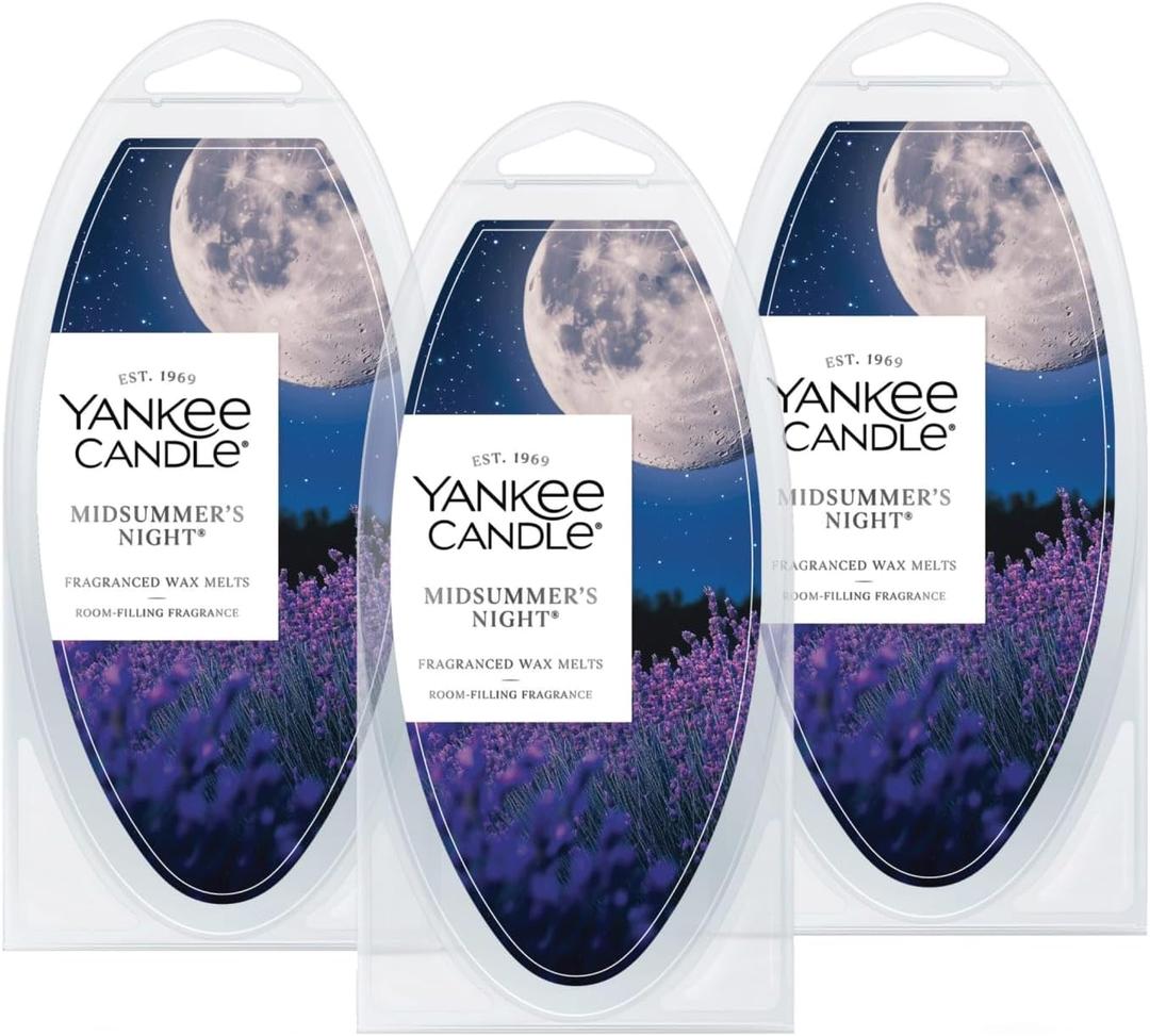 Yankee Candle Midsummer's Night Wax Melts, Pack of 18, Suitable for All Wax Warmers