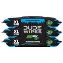 DUDE Wipes MentHOLE XXtreme Flushable Wipes - Menthol Infused Extra-Large Adult Wet Wipes - 3 Pack (144 Count) - Infused with Menthol for a Cooling Sensation - Septic and Sewer Safe