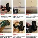 Wall Guitar Hanger 2 Pack Ajustable Guitar Holder Secure and Stylish for Acoustic Electric Bass Guitar Wall Mount Metal Holder(2 Pack-Red Bronze)