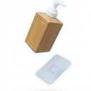 Liquid Soap Dispenser, 17oz/500ml  Level Display for Wall/Tabletop Use in Bathroom, Kitchen, Black