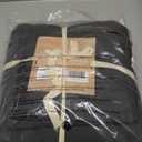 FALUCA French Linen Duvet Cover Set 3-Piece King (104"x92") - Soft & Comfortable Linen-Cotton Blend, Breathable Farmhouse Bedding for All Seasons& Luxury Home Decor, Dark Grey/Charcoal