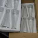 12pcs Glass Bud Vases for Centerpieces, Clear Small Flower Vases Wedding Table Decor for Wedding Decorations Indoor Home Party Decorations, 7.2"