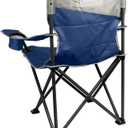 Coleman Big-N-Tall Camping Chair with Cup Holder & Side Pocket, Water-Resistant XL Outdoor Seat Supports up to 600 lbs, Great for Camping, Tailgating, Firepits, Patio, & More, One Size