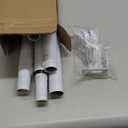 Curtain Rods for Windows 20.77 to 92.85 Inches, 1" Diameter Adjustable White Curtain Rod, Window Treatment Rods with Round Finials, Easy Mount Hardware Included (46.77-96.85 Inches)