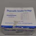 0.5ml Syringe with Cap, 29G 1/2" 13mm 1/2cc Syringes, Disposable Individual Package, Pack of 100