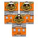 Gorilla Permanent Adhesive Dots, Double-Sided, Clear, 0.5" Diameter, 150 Pieces (Pack of 3) - No Mess, Photo Safe