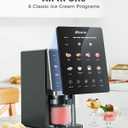 Alcarin Ice Cream Maker with 3 Pints(Not Freezer) Homemade Slushie Gelato Yogurt Sorbet Frozen Treat Machine 10 Pre-set Program Respin & Mix-in