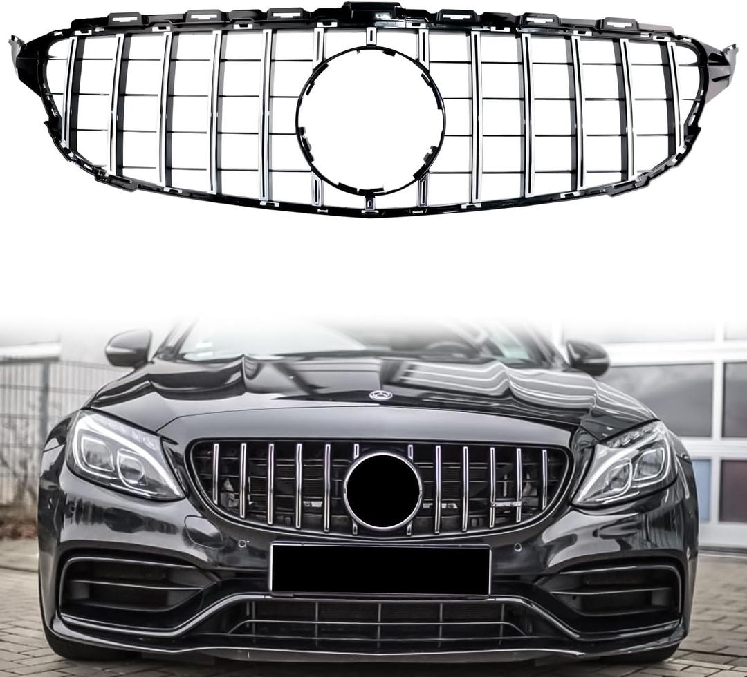 C300 Grill C300 Front Grill for Mercedes Benz without Camera Hole 2015-2018