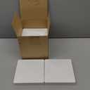 Taiyin 6 Pcs Pyramid White PVC Vinyl Post Top Caps, Fence and Deck Post Caps for Vinyl Fence Posts (6 x 6 Inch)