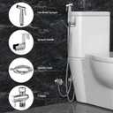 Blissland Bidet Sprayer for Toilet with Adjustable Water Pressure, Handheld Bidet Sprayer Kit- Stainless SteelDon't Use Teflon Tape for Installation