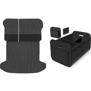 Cargo Trunk Mat with Backrest Mats for Kia Sportage 2023-2025 2026,All Weather Protection TPE Heavy Duty Cargo Liner Sportage Accessories,Black