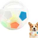 The Mellow Dog Calming Ball with Handle, Mellow Dog Calming Ball,Squeaky Floating Rubber Balls,Interactive Balls for Dogs Playing,Water Play,Training & Outdoor Games (White)