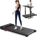 Walking Pad Treadmill for Home - Under Desk Treadmills Portable Mini Compact Walk Running Machine Pads Slim Lightweight Caminadora Elctrica para Casa Office Small Spaces with Adjustable Speed Remote (Black-Red)
