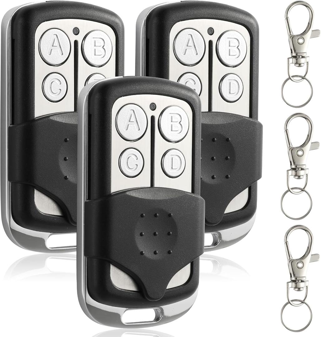 3 Keychain Garage Door Opener Remote,Compatible with LiftMaster Chamberlain Garage Door Opener,893MAX,890MAX 953EV/EVC,3 Pack